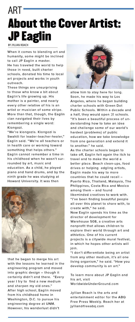 ABQ Free Press, JP Eaglin, worldwide underground